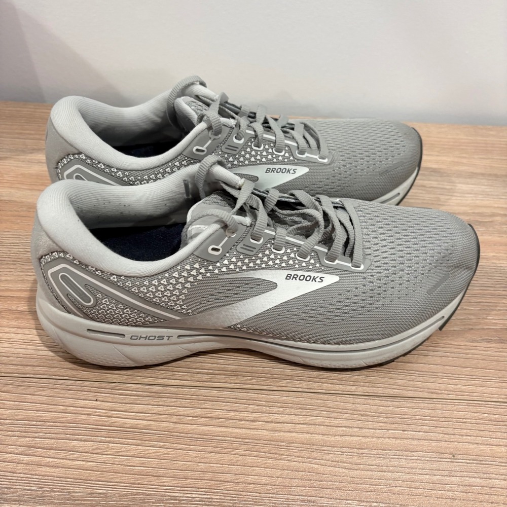 Brooks Ghost 14 Running Shoes Womens Grey Size 10 Wide DNA LOFT Cushion Sneaker - Picture 2 of 8